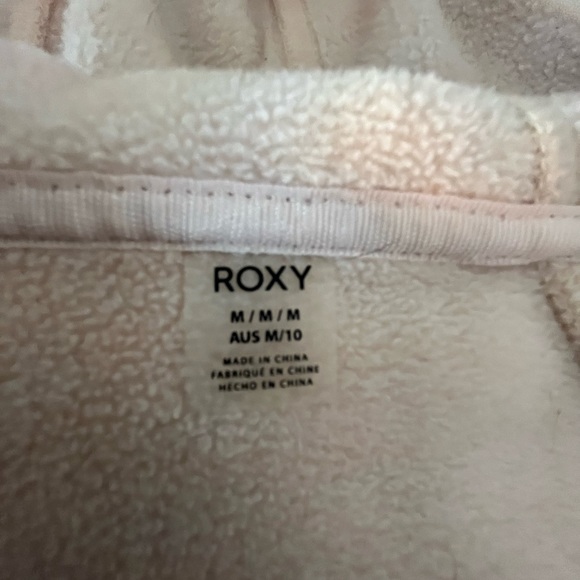 Roxy Hooded Fleece Pale Pink size small - Picture 3 of 6